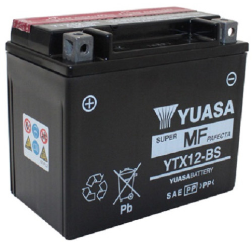 Batterie 12V YTX12-BS YUASA (acide fourni)