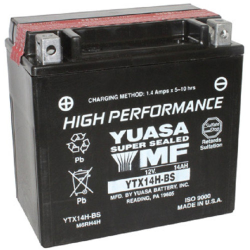 Batterie 12V YTX14H-BS Yuasa (acide fourni)