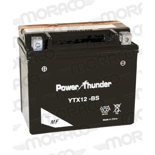 Batterie 12V YTX12-BS - POWER THUNDER