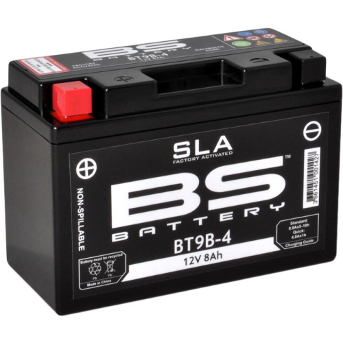 Batterie 12V YT9B-4 SLA (Prête à monter) - BS BATTERY