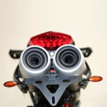 Support de plaque Ducati 796 Hypermotard / 1100 Hypermotard Noir - RG RACING