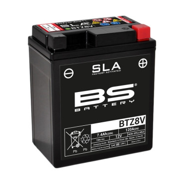 Batterie 12V BTZ8V SLA (Prête à monter) - BS BATTERY