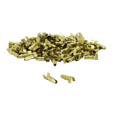 COSSE LAITON NON ISOLEE CYLINDRIQUE MALE DIAM 4mm POUR FIL 1.00 A 2.50mm2