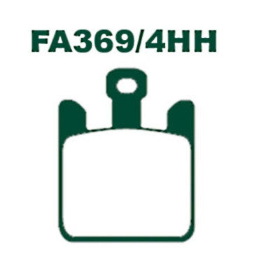 Plaquettes de frein EBC FA369/4HH (Serie metal fritte)