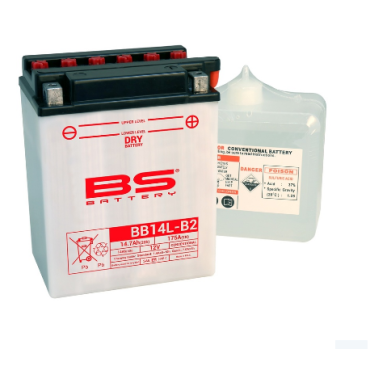 Batterie BS BATTERY Haute-performance avec pack acide - BB14L-B2 HONDA 1000 CBR